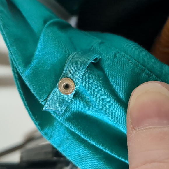 J Crew Blakely Dress, Sleeveless, Ruffle, Cyan Green, Women's Size 0 - Picture 9 of 10